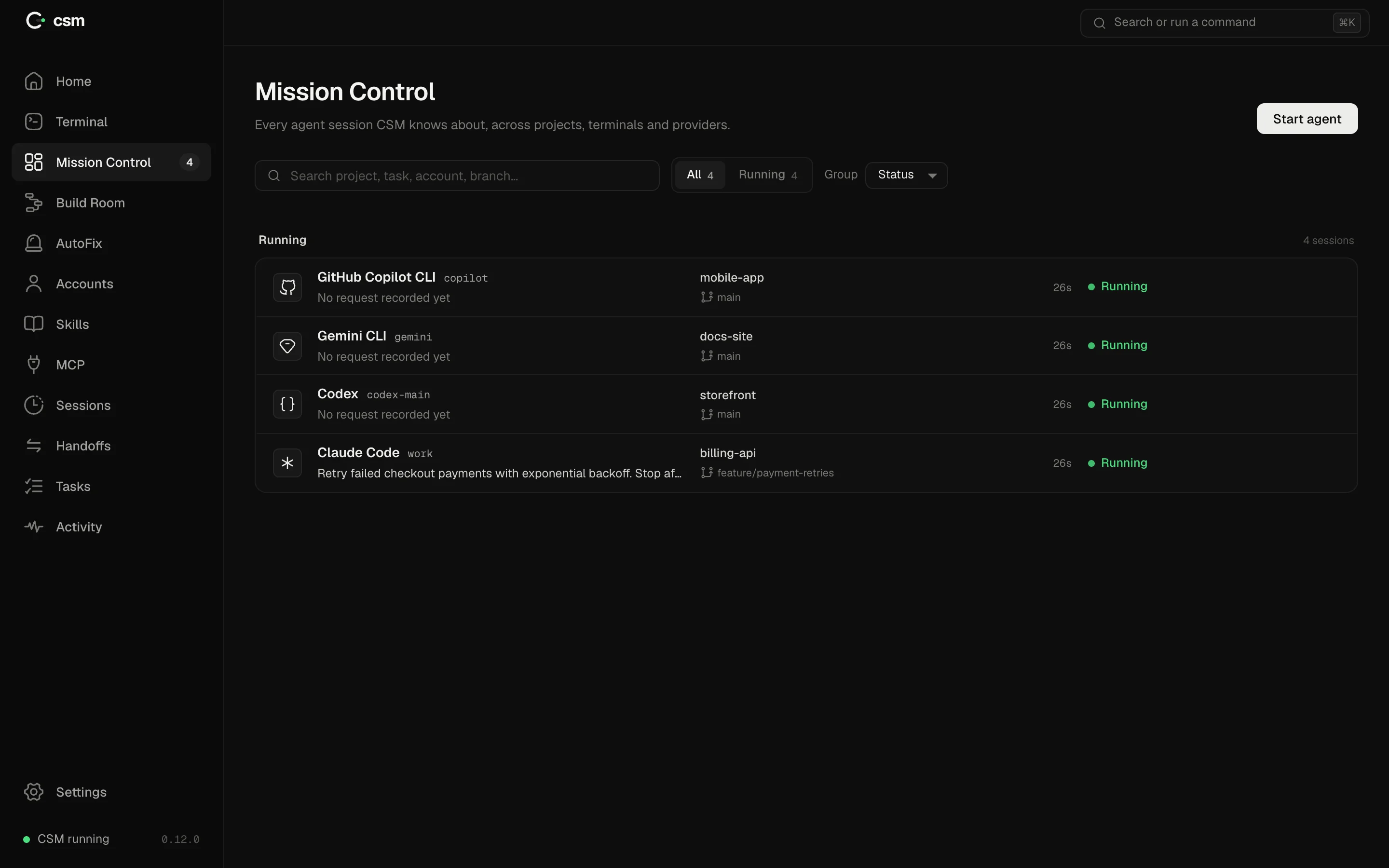 CSM Mission Control